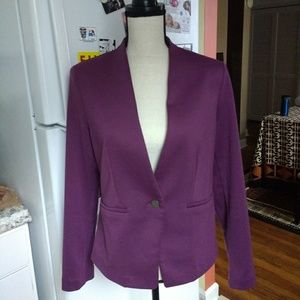 Purple knit Blazer